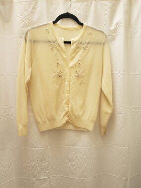 Vintage Cardigan with intricate beadwork.